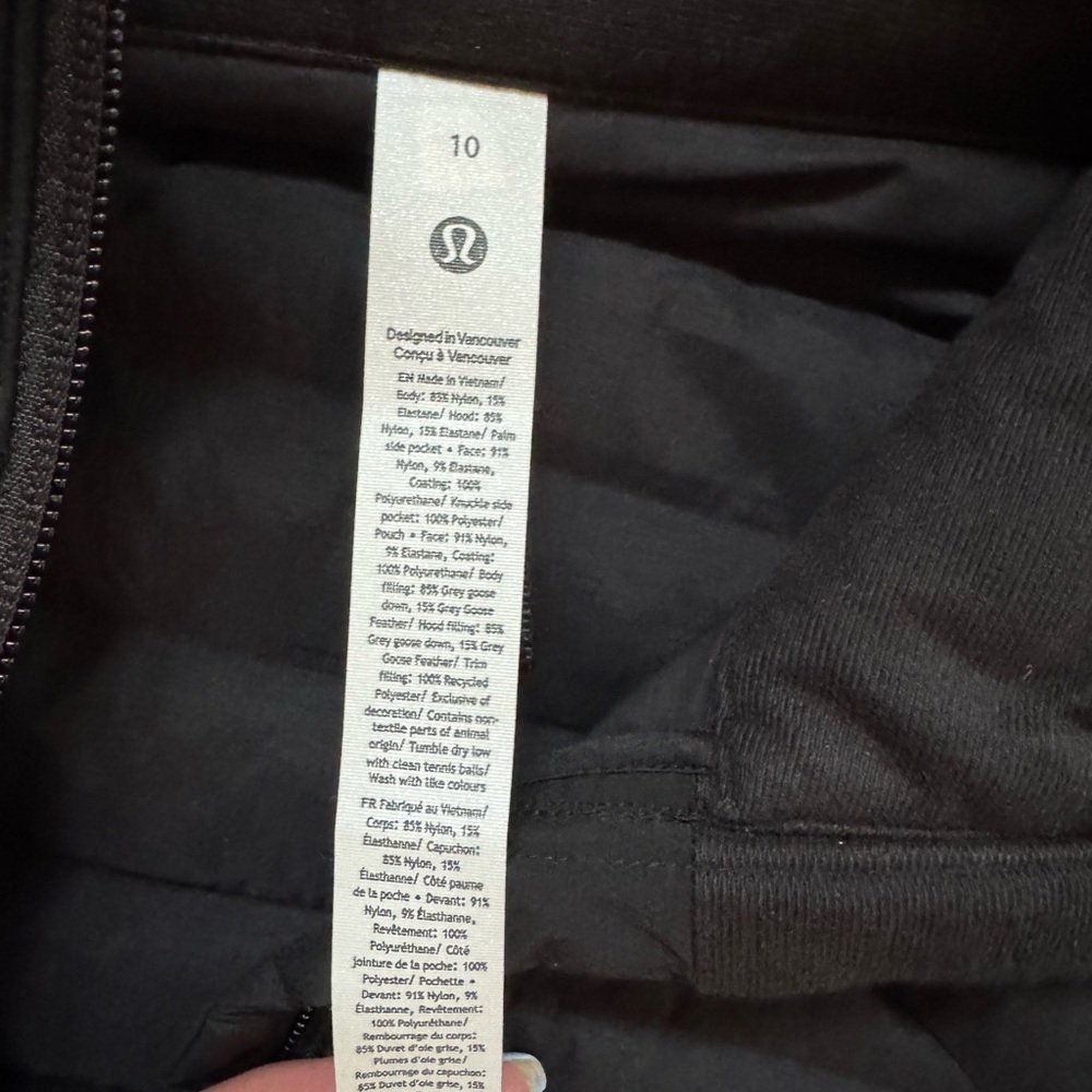 lululemon athletica Charcoal Puffer Jacket - Picture 3 of 3